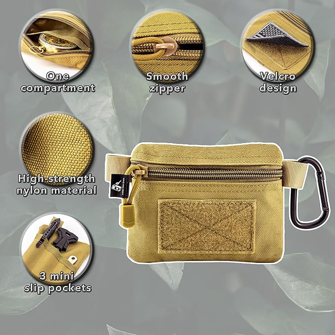 Tactical Compact Pouch Molle Attachment Lightweight Waist Pack Utility EDC Pouch