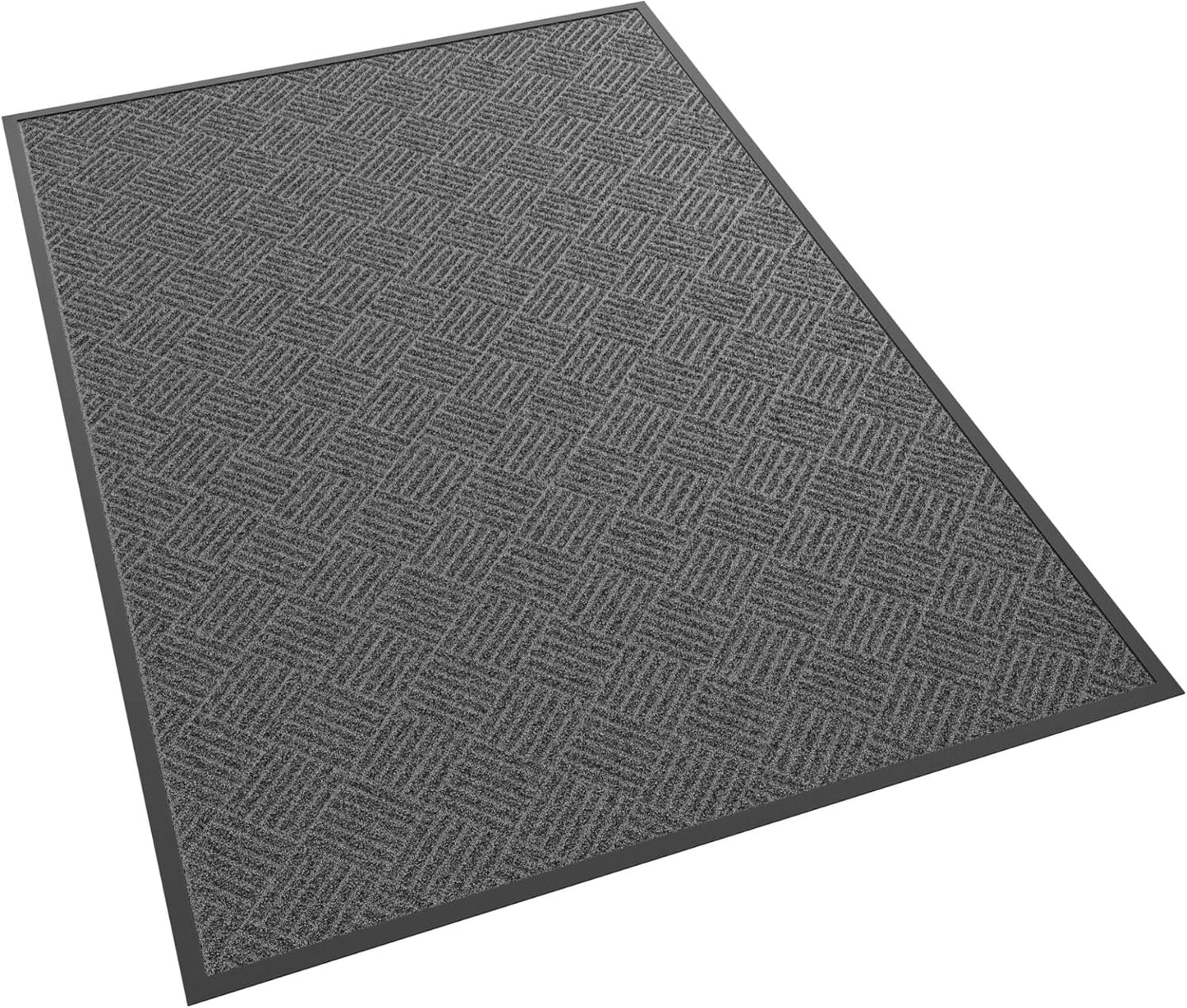 Front Door Mat, 6' x 4' Heavy Duty Indoor Outdoor Doormat, Non-Slip Backing Welcome Mats for Entryway, Low Profile, Commercial Door Mats