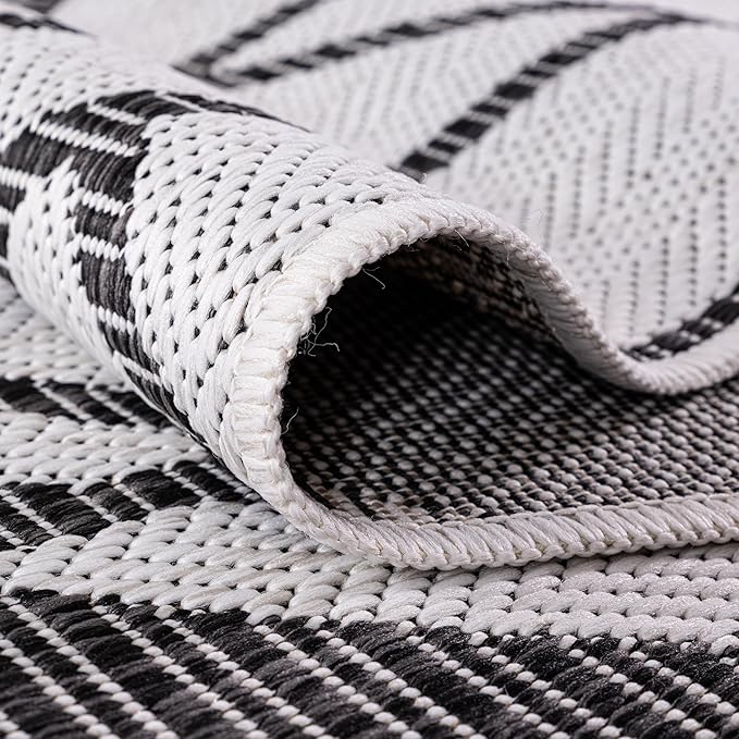 Keen Home Design Terrace Outdoor Area Rug - 4x6 Washable Indoor/Outdoor Rug for Patio, Kitchen, Balcony, Beach, Garden, Deck and Porch, Size: 3'10"x5'7"