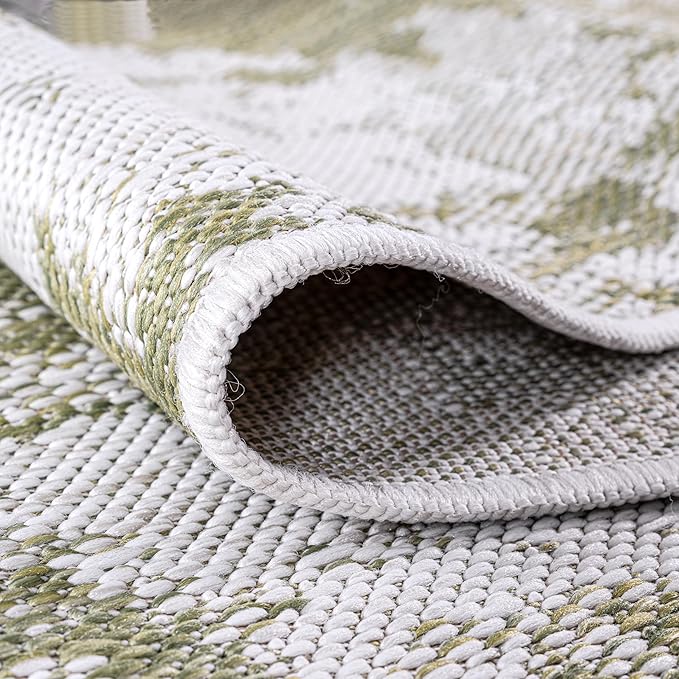 Keen Home Design Terrace Outdoor Runner Rug - 2x10 Washable Indoor/Outdoor Rug for Patio, Kitchen, Balcony, Beach, Garden, Deck and Porch, Size: 2'2"x9'11"