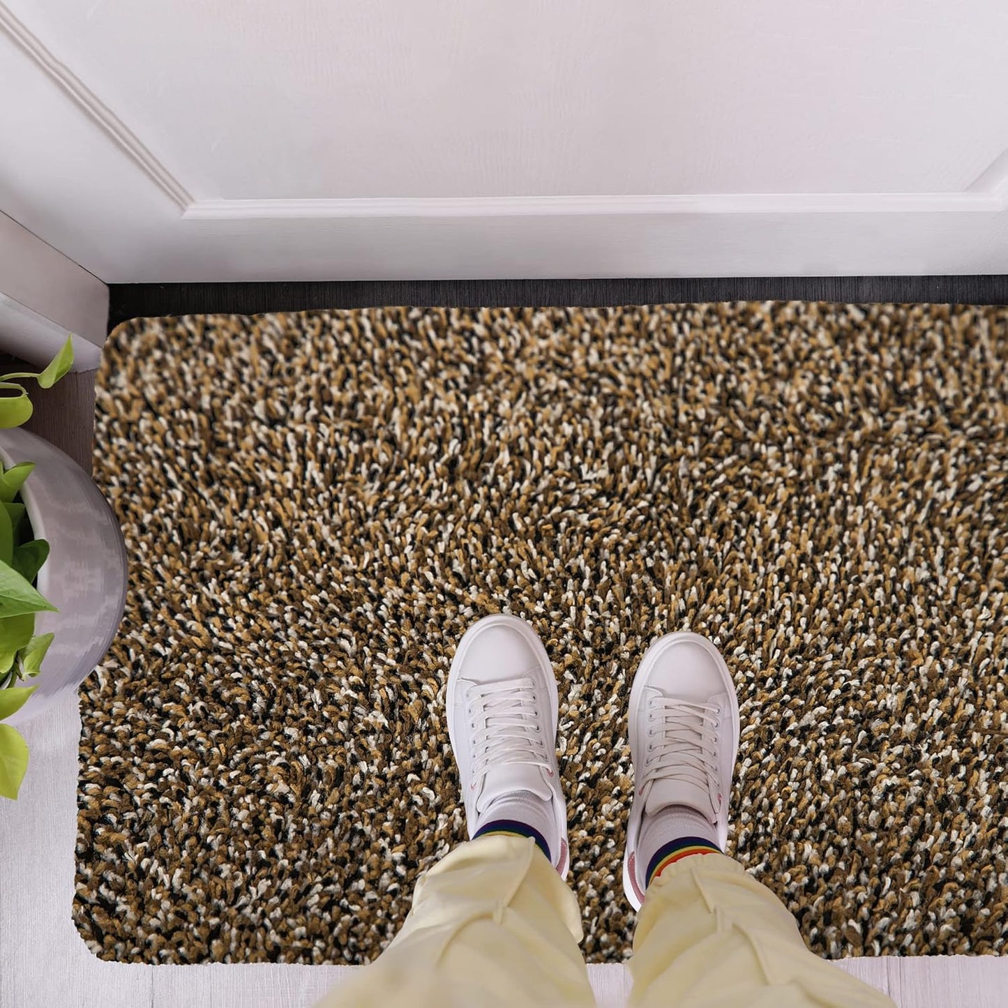 Premium Microfiber Indoor Door Mat – 36"x60" Washable Entry Mat, Non-Slip, Waterproof Backing, Super Absorbent, Low Profile Entryway Doormat for Indoor Entrance