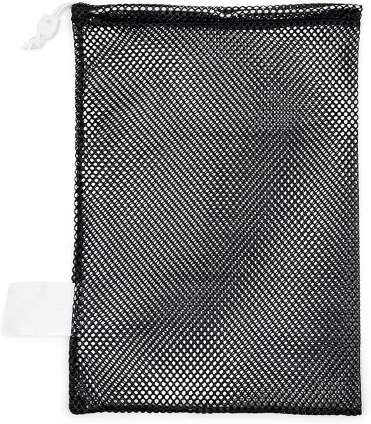 Champion Sports Mesh Equipment Bag – Heavy-Duty Nylon Drawstring Bag with Lock & ID Tag, Breathable Storage Sack for Balls, Swim Gear, Laundry & Toys, Multiple Sizes & Colors