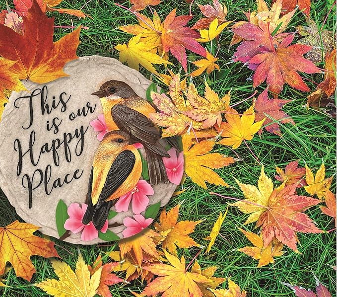 Spoontiques - Garden Décor - Forever in Our Hearts Stepping Stone - Decorative Stone for Garden