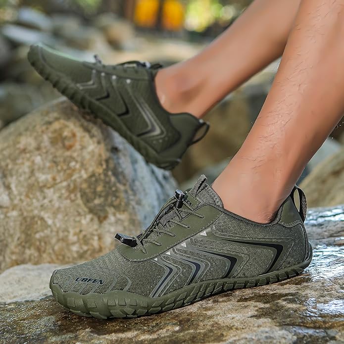 UBFEN Water Shoes Aqua Swim Shoes Mens Womens Beach Sports Quick Dry Barefoot for Boating Fishing Diving Surfing