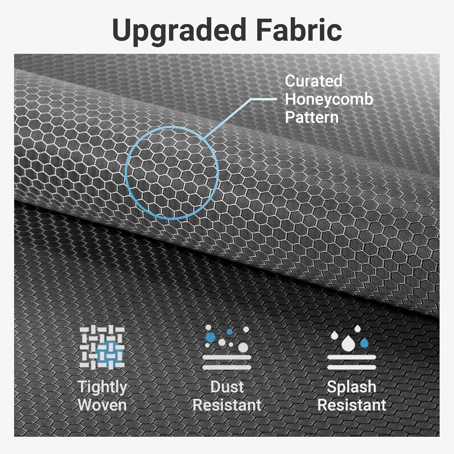 VIPEK R3C Plus Garment Rack Rolling Clothes Racks with Locking Wheels, Heavy Duty Clothing Rack Portable Closet with Adjustable Shelves & Side Hooks, Black Rack with Grey Upgraded Polyester Cover