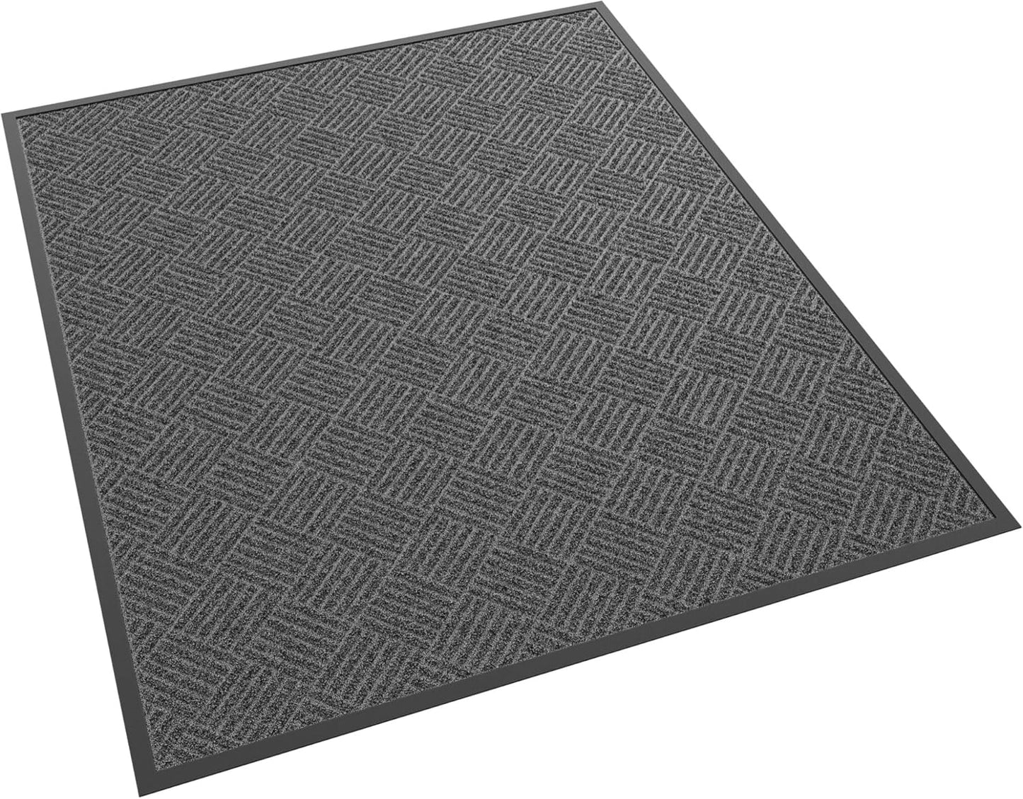 Front Door Mat, 5' x 4' Heavy Duty Indoor Outdoor Doormat, Non-Slip Backing Welcome Mats for Entryway, Low Profile, Commercial Door Mats
