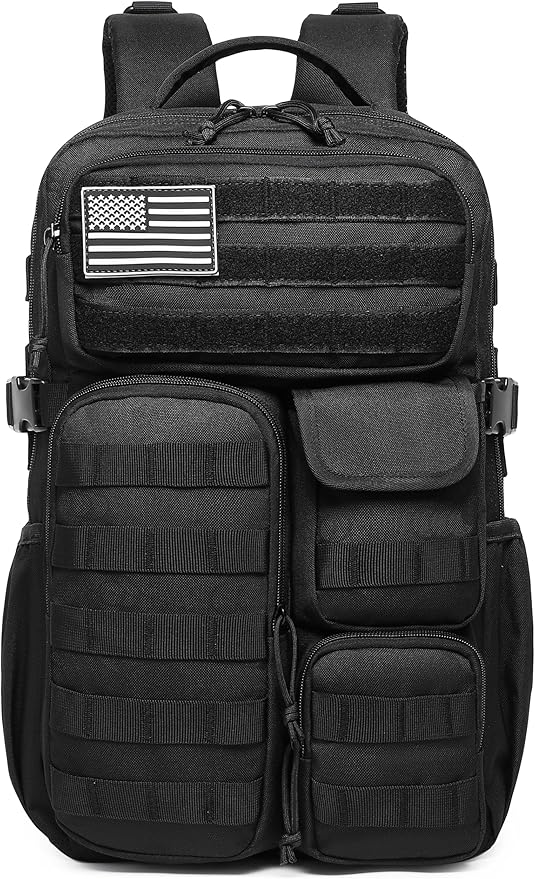 Wotony Men's Tactical Backpack - Military waterproof backpack with multiple pockets and tactical gear for the outdoors