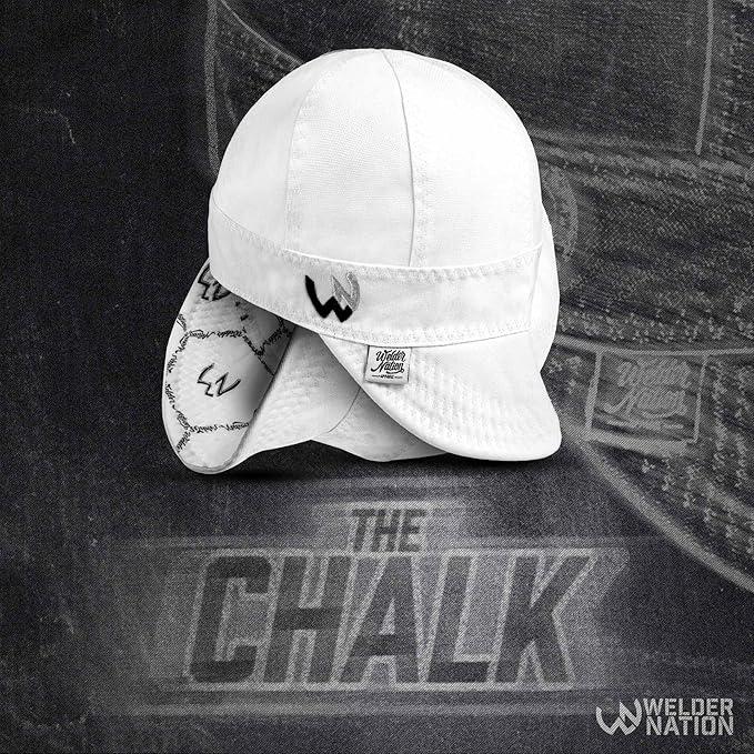 Welder Nation 8 Panel 10 oz Welding Premium Cap 100% Cotton Interior & Duck Canvas Exterior - Protective Durable Heavy-Duty