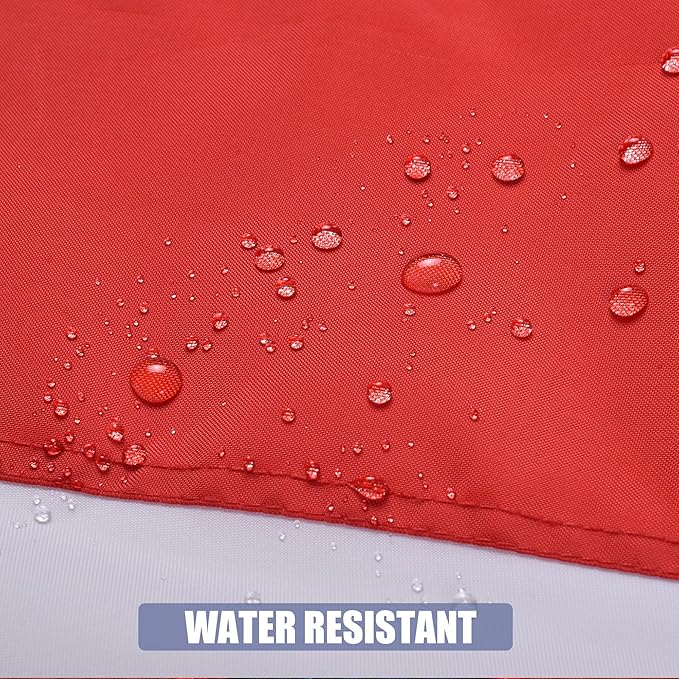 Alabama State Flag 4x6 Ft, Deluxe Embroidered Heavy Duty Polyester Durable AL Outside Flags, Indoor/Outdoor with Sewn Stripes and Brass Grommets