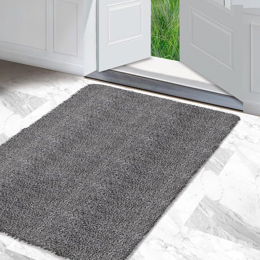 Premium Microfiber Indoor Door Mat – 36"x60" Washable Entry Mat, Non-Slip, Waterproof Backing, Super Absorbent, Low Profile Entryway Doormat for Indoor Entrance