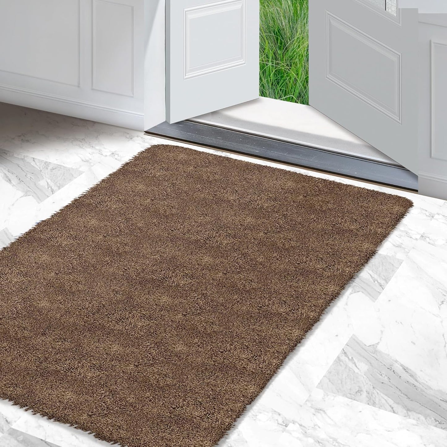 Premium Microfiber Indoor Door Mat – 36"x60" Washable Entry Mat, Non-Slip, Waterproof Backing, Super Absorbent, Low Profile Entryway Doormat for Indoor Entrance