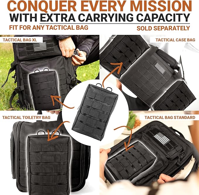 Chef Sac Tactical Molle Attachment Pouch | Compact Tactical Molle Pouch | Ultimate Storage Solution for Tools and Accessories