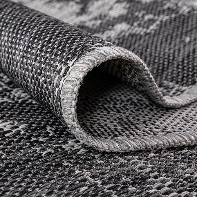 Keen Home Design Terrace Outdoor Area Rug - 4x6 Washable Indoor/Outdoor Rug for Patio, Kitchen, Balcony, Beach, Garden, Deck and Porch, Size: 3'10"x5'7"