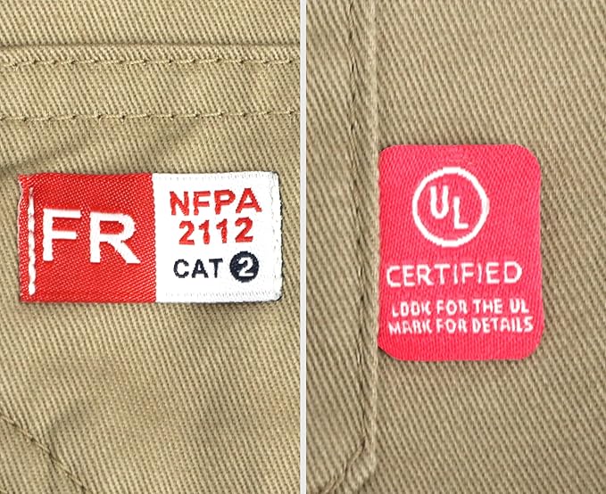 TICOMELA FR Shirts for Men Flame Resistant Shirt CAT2 Light Weight 6.5oz Fire Retardant Men's Welding Shirt