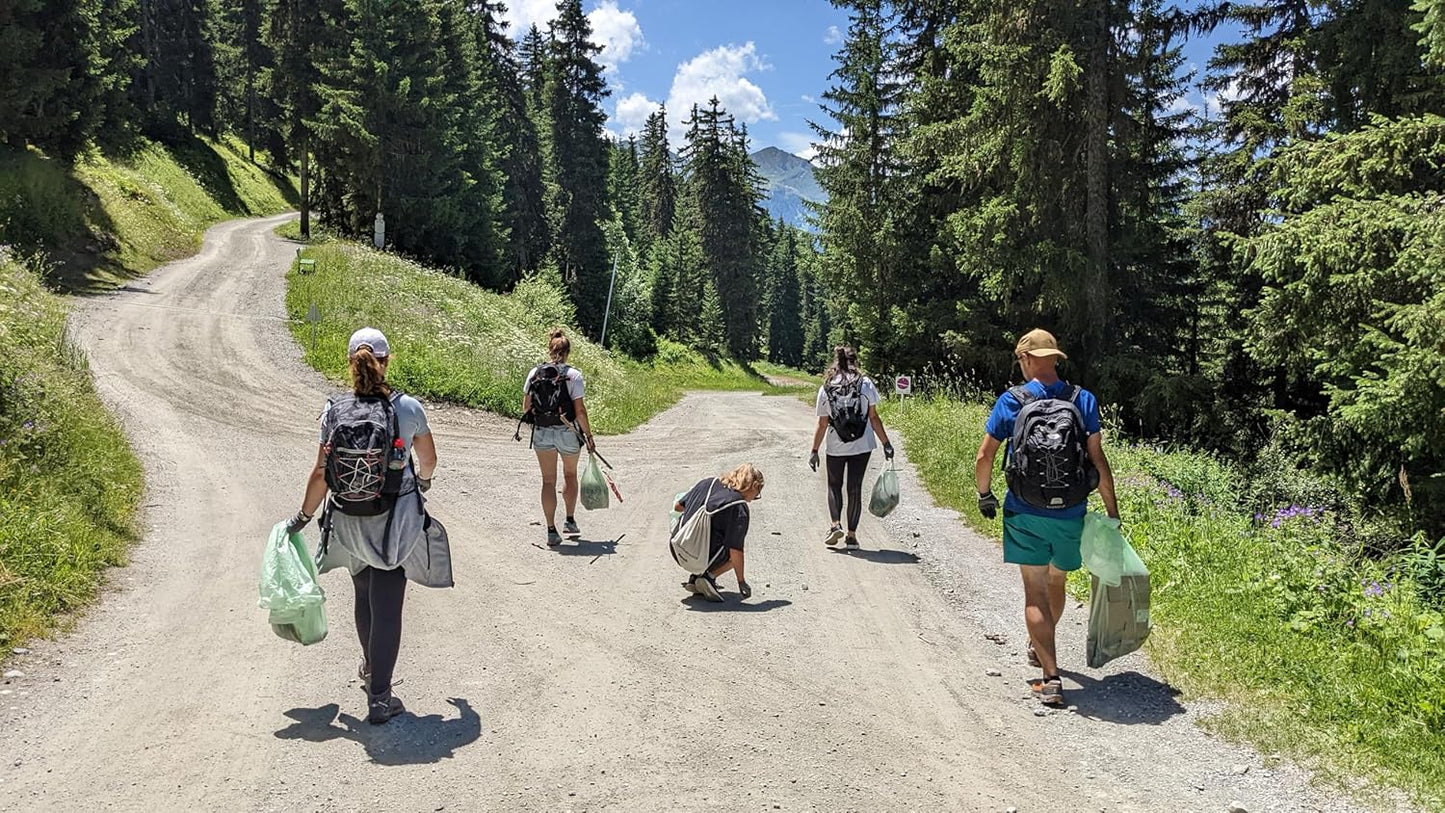 bioMat 3 Gallon Compost Bags with Handle Ties, 125 Count, Compostable Trash Bags BPI ASTM D6400 and CMA Certified