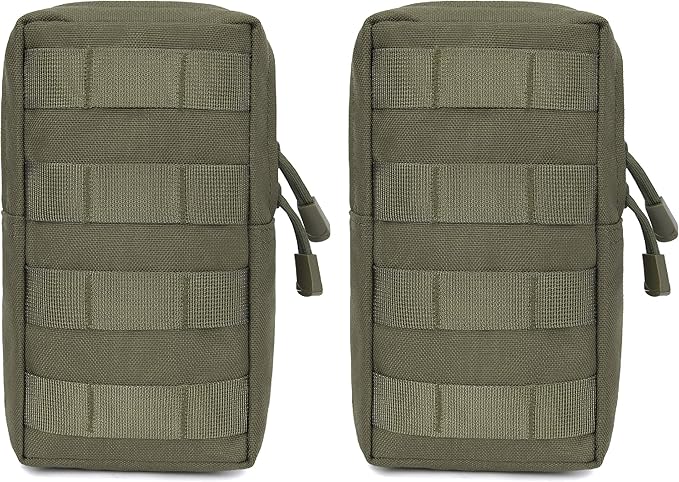 Azarxis Molle Pouches, Tactical Compact EDC Small Utility Pouch Waist Bags Sundries Storage Admin Organize Gear Gadget for Military Backpack