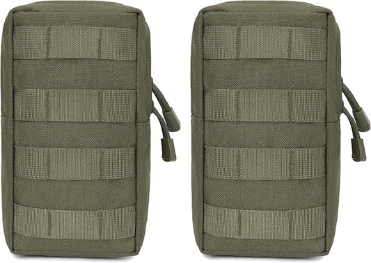 Azarxis Molle Pouches, Tactical Compact EDC Small Utility Pouch Waist Bags Sundries Storage Admin Organize Gear Gadget for Military Backpack