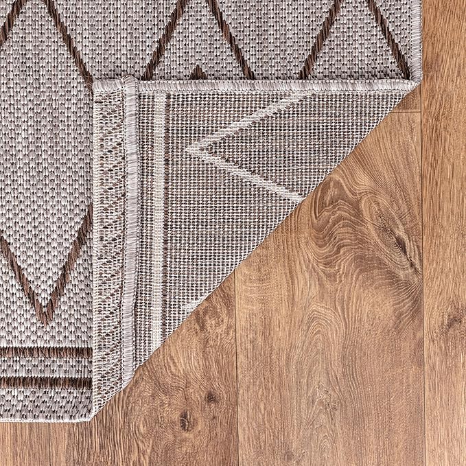 Keen Home Design Terrace Outdoor Runner Rug - 2x12 Washable Indoor/Outdoor Rug for Patio, Kitchen, Balcony, Beach, Garden, Deck and Porch, Size: 2'2"x11'10"