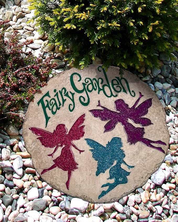Spoontiques - Garden Décor - Goodbyes Stepping Stone - Decorative Stone for Garden