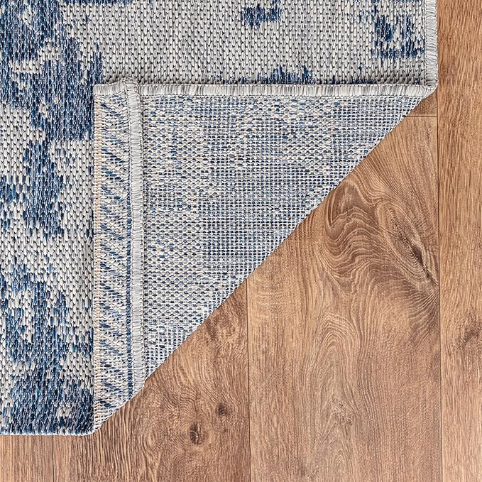 Keen Home Design Terrace Outdoor Area Rug - 6x9 Washable Indoor/Outdoor Rug for Patio, Kitchen, Balcony, Beach, Garden, Deck and Porch, Size: 6'x8'10"